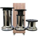 Mikasso Ayarlı Metal Dolap Vestiyer Komidin Baza Ayağı - 5 cm (4 Adet) Kahverengi