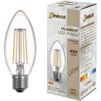 Mikasso B36 4W LED Filament Mum Ampul – Sarı Işık, E27, 400LM