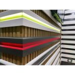 Mikasso Balkanlar Yalı Serisi Antrasit LED Kanallı Süpürgelik Mdf Üstü Pvc Kaplama 20MMX12MMX250CM Ahşap Gri - Çok Renkli