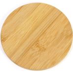 Mikasso Bambu Kesme Tahtası Bambu Nihale Bambu Peynir Pizza Sunum Servis Tahtası 18 cm Bambu Kahverengi