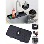 Mikasso Banyo Lavabo Kenarı Silikon Plastik Gri