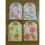 Mikasso Baskılı Desenli Yapışkanlı Notlar Karışık Ölçü 4 Takım ( Postit ) Set 6 Yapışkanlı Not Kağıdı - Çok Renkli