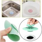 Mikasso Basmalı Silikon Lavabo Tıkacı Küvet Banyo Gider Tıkacı Tıpası Süzgeçli Silikon