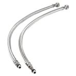 Mikasso Batarya Flex Hortum 3/8-M10 70 cm Kısa Uç - 1 Adet