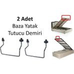 Mikasso Baza Yatak Tutucu Demiri 2 Adet Beyaz