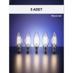 Mikasso Bcb3 4W E14 LED Ampul Clear Beyaz Işık 400LM
