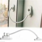 Mikasso Beyaz Çelik Halatlı Kablolu Anahtarlı Pvc Pencere Emniyet Kilidi