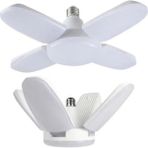Mikasso Beyaz Mini Pervane Katlanabilir LED Ampul E27 2000 Lümen 24W
