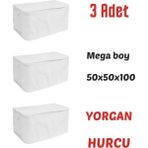 Mikasso Beyaz Renk Hurç Çeyizlik Ürünler Buyuk Boy Hurç Oyuncak Saklama Kutusu Büyük Dolap Içi Organizer Tel