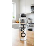 Mikasso Borosilikat Cam Matara 500 ml Siyah H2O81460 Siyah Cam