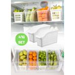 Mikasso Buzdolabı Dolap Içi Düzenleyici Organizer 4 Adet Plastik