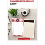 Mikasso Buzdolabı Magnetli Alışveriş Listesi Not Defteri 50 Yaprak 10X15 cm Yapışkanlı Not Kağıdı - Çok Renkli