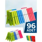 Mikasso Çamaşır Mandalı 96 Adet (Çamaşır Maşası) 5 Tr