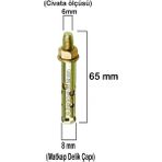 Mikasso Çelik Dübel Gömlekli 6X65 (8mm) - 10 Adet