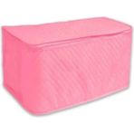 Mikasso Çeyizlik Büyük Boy Yorgan Döşek Yastık Hurcu 100 x 50 x 50 cm Fermuarli Tela Kumaş Hurç Pembe Renk H