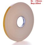 Mikasso Çift Taraflı Beyaz Hotmelt Köpük Bant EN:12MM BOY:50MT