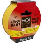 Mikasso Çift Taraflı Köpük Bant 38 mm x 5 mt Çift Taraflı Bant Renksiz Renksiz