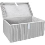 Mikasso Çok Amaçlı Kutu Mini Gri Hurç 40 X26CM Kumaş Gri