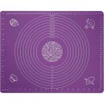 Mikasso Çok Amaçlı Mor Renk Slikon Hamur Açma Matı 50X40 cm Silikon Mor