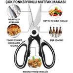 Mikasso Çok Amaçlı Mutfak Makası - Kabuklu Yemiş Kıracağı ve Şişe Açacağı Fonksiyonlu - Geniş Kullanım Alanı