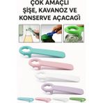 Mikasso Çok Amaçlı Şişe, Kavanoz ve Konserve Açacağı Çok Renkli