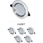 Mikasso CT-5257 Zebra LED Spot Beyaz-Krom 6W 3 Renk - 5 Adet