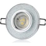 Mikasso Ct 6603 Ardıç LED Çerçeveli Beyaz Işık Kristal Cam Spot Kasa