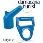 Mikasso Damacana Su Boşaltma Aktarma Hunisi Tasıma Elcık Plastik Mavi