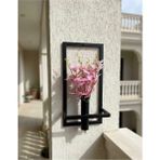 Mikasso Dekoratif Mat Siyah Pano Raf Saksılık Duvar Saksılığı Düzenleyici Hediyelik Balkon Bahçe Metal Metal - Çok Renkli