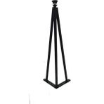 Mikasso Dekoratif Metal Boru Firkete Sehpa Ayağı (51,5 cm - 1 Adet) Siyah