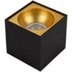 Mikasso Dekoratif S.ü. Kare Armatür (Siyah-Gold)