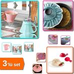 Mikasso Demlematik Pilav Örtüsü + Sürahi Pirinç Yıkama Süzgeci + Helva Servis Kalıbı | 3lü Set Z8R1CN (In) P