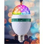 Mikasso Disco Topu Renkli LED Döner Başlıklı Disko Topu Ampul Gece Lambası 3 Watt E27 Duylu + Fişli Duy - Çok Renkli
