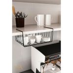 Mikasso Dolap Içi Düzenleyici Kanguru Raf Asılabilir Raf Fincanlık Tabaklık Organizer Metal 35 x 26 Siyah Tr