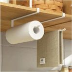 Mikasso Dolap Kapağı Kağıt Havlu ve Fincan Askısı – Çok Amaçlı Askılık – Mutfak Organizer Metal 100 x 110 Be