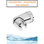 Mikasso Duş Askı Aparatı Banyo Duşakabin Duş Başlığı Mafsalı Hareketli Duş Başlığı Asma Aparatı L Tip Gri Me