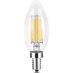 Mikasso Düz Buji Filament Edison Tip Rustik Şeffaf Cam Ampul 6 W LED Ampul - Günışığı Erd-92 Beyaz - Çok Renkli
