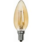 Mikasso E14 C35 LED Flamanlı Buji Rustik Ampul Beyaz