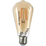 Mikasso E27 Duylu Armut 8 Watt Gün Işığı LED Filament Rustik Ampul - Çok Renkli