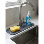 Mikasso Elastik Musluk Matı, Su Tutucu, Düzenleyici, Kaydırmaz Taban, Organizer, Mutfak-Banyo Lavabo Silikon