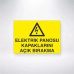 Mikasso Elektrik Panosu Kapaklarını Açık Bırakma 21X35 Arkası Arkası Yapışkanlı Sticker