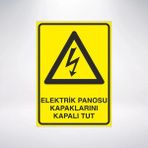 Mikasso Elektrik Panosu Kapaklarını Kapalı Tut 21X35 Arkası Sticker