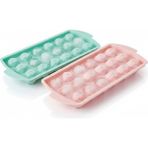 Mikasso Elmas 18 Bölmeli Buz Kalıbı Plastik Pembe