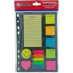 Mikasso Fixpoint Post-It Yapışkan Notluk P-2220 Yapışkanlı Not Kağıdı - Çok Renkli
