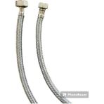 Mikasso Flex Bağlantı Taharet Bağlantı Hortumu Paslanmaz Çelik 3/8-3/8- 50 Cm- 1 Adet