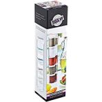 Mikasso FT-050 Bremen 5 Katlı Baharatlık Plastik Beyaz