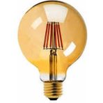 Mikasso G95 Filament Tip Rustik Ampul 6 Watt LED Ampul Erd-82 Beyaz
