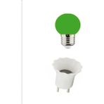 Mikasso Gece Lambası Ampulü 1 W LED Yeşil + Fişli Duy