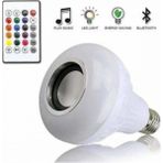 Mikasso Gece Lambası Bluetooth Hoparlör Rgb Ledli Lamba Kumandalı Mp3 Çalar Ampul Aydınlatma Beyaz