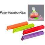 Mikasso Gıda Poşeti Ağzı Kapatma Aparatı Poşet Kapatıcı Klips 5ADET Plastik Plastik Çok Renkli